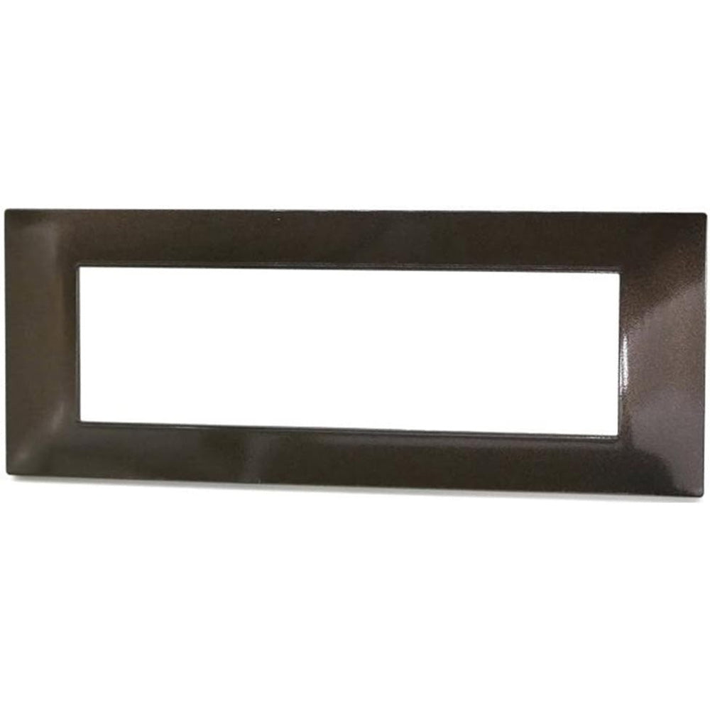 Placchetta 3 4 7 posti testa di moro compatibile con vimar plana - ambraled