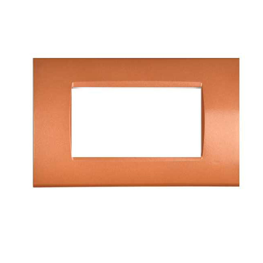 Placchetta arancio 3-7 posti compatibile living light cassetta 503 - ambraled