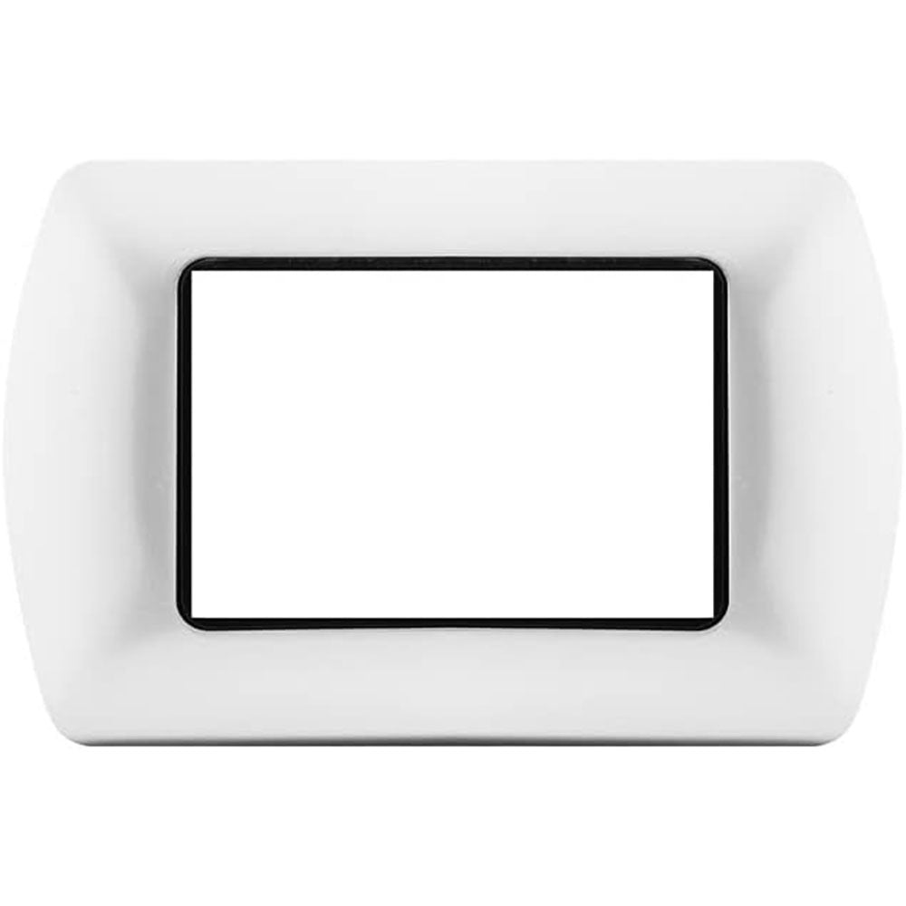 Placchetta bianca 3-7 posti compatibile living international 503 - ambraled