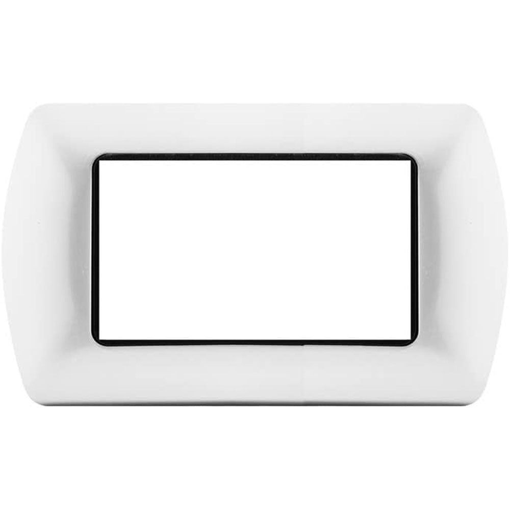 Placchetta bianca 3-7 posti compatibile living international 503 - ambraled