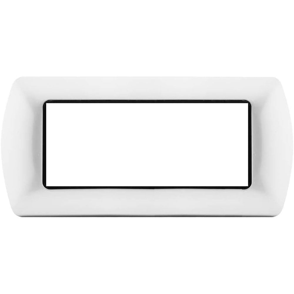 Placchetta bianca 3-7 posti compatibile living international 503 - ambraled