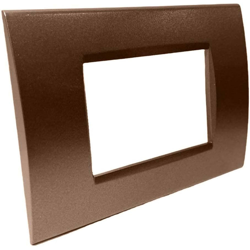 Placchetta bronzo 3-7 posti compatibile living light cassetta 503 - ambraled