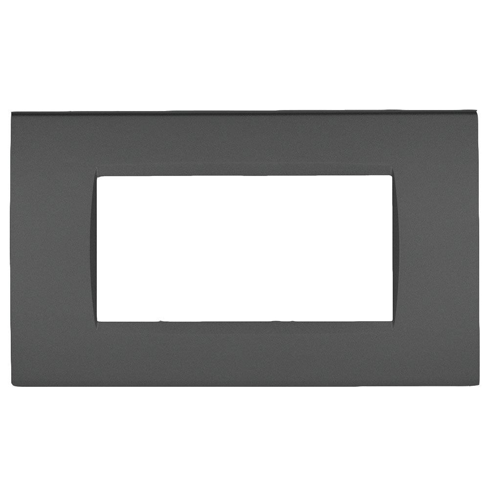 Placchetta grigio scuso 3-7 posti compatibile living light cassetta 503 - ambraled