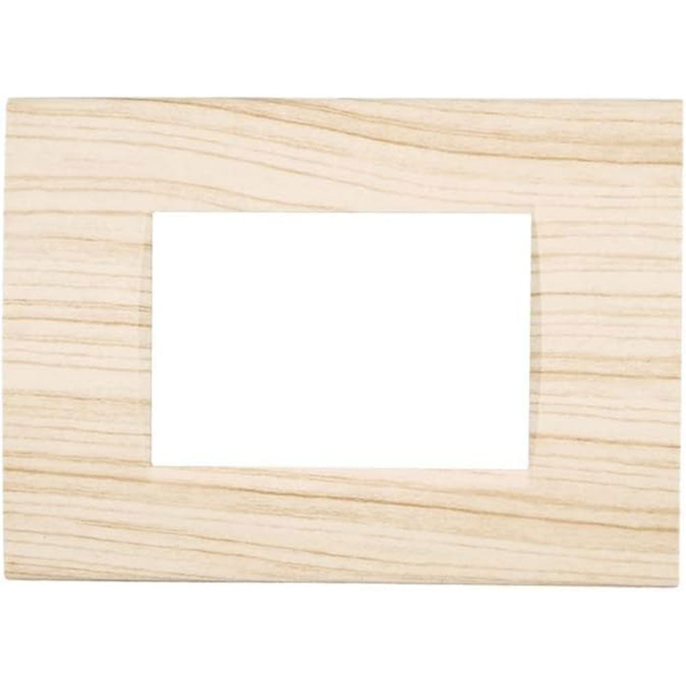 Placchetta legno-chiaro 3-7 posti compatibile living light cassetta 503 - ambraled