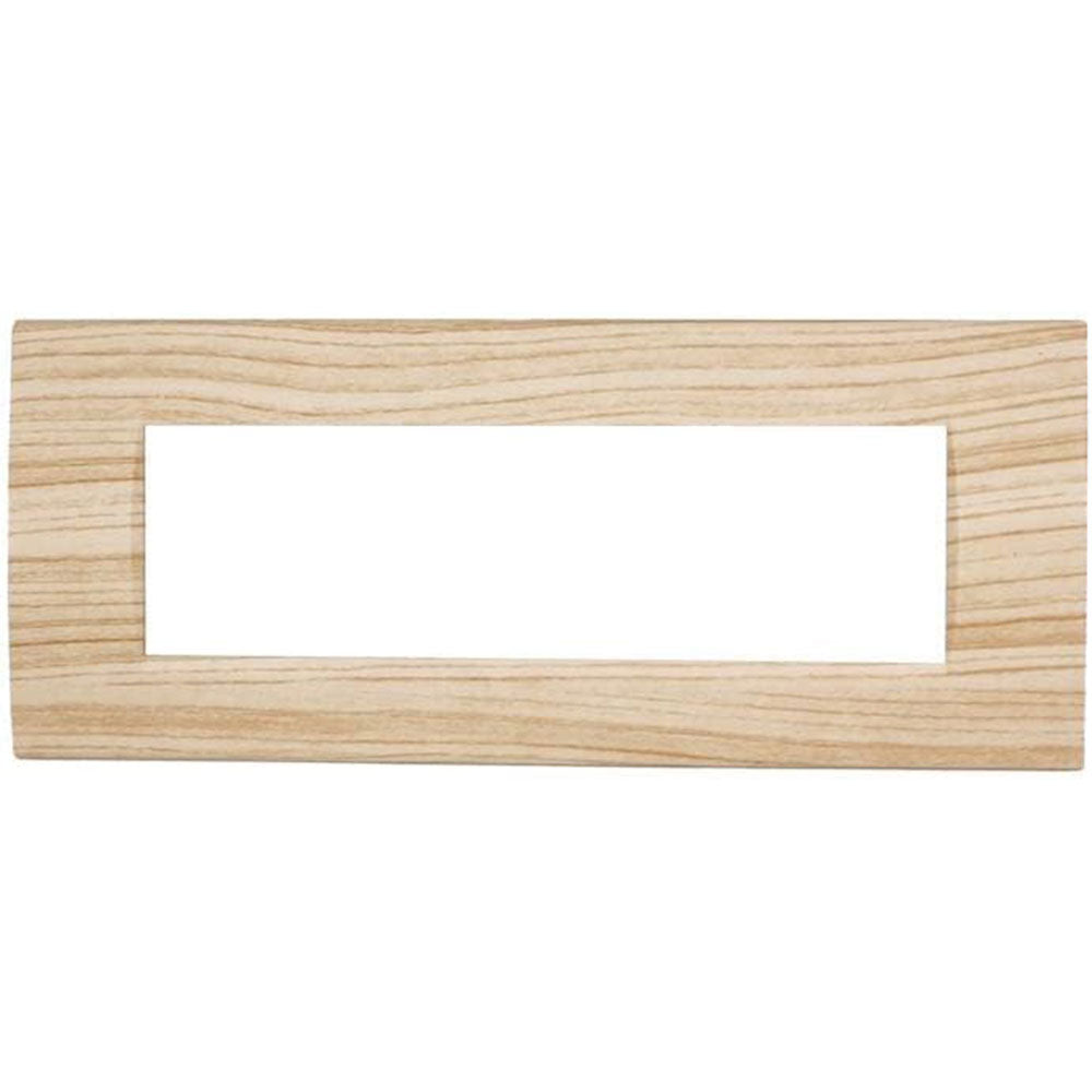 Placchetta legno-chiaro 3-7 posti compatibile living light cassetta 503 - ambraled