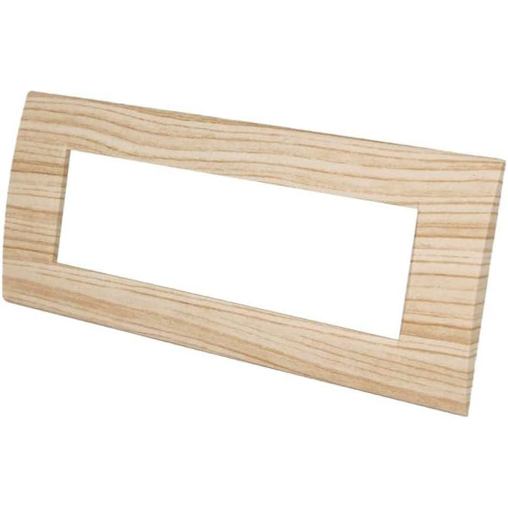 Placchetta legno-chiaro 3-7 posti compatibile living light cassetta 503 - ambraled