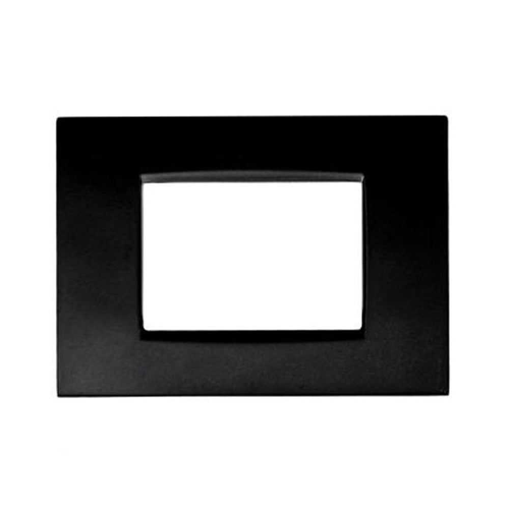Placchetta nera 3-7 posti compatibile living air cover - ambraled