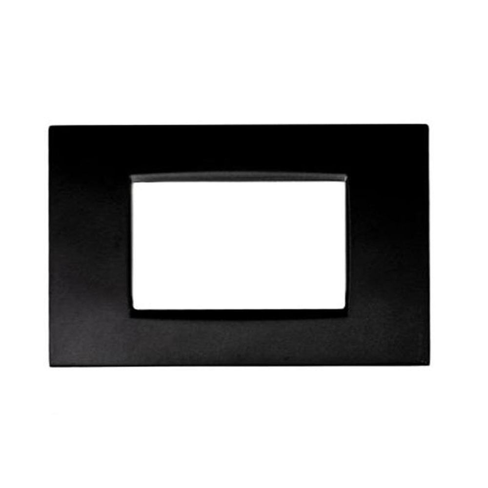 Placchetta nera 3-7 posti compatibile living air cover - ambraled