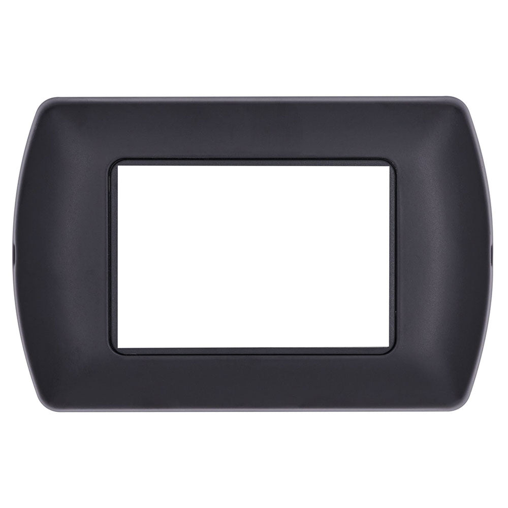 Placchetta nera 3-7 posti compatibile living international 503 - ambraled