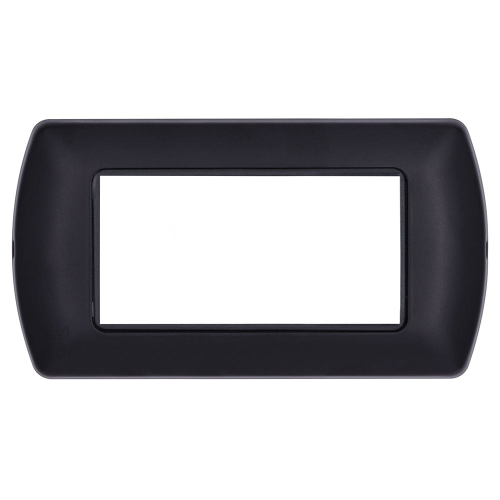 Placchetta nera 3-7 posti compatibile living international 503 - ambraled