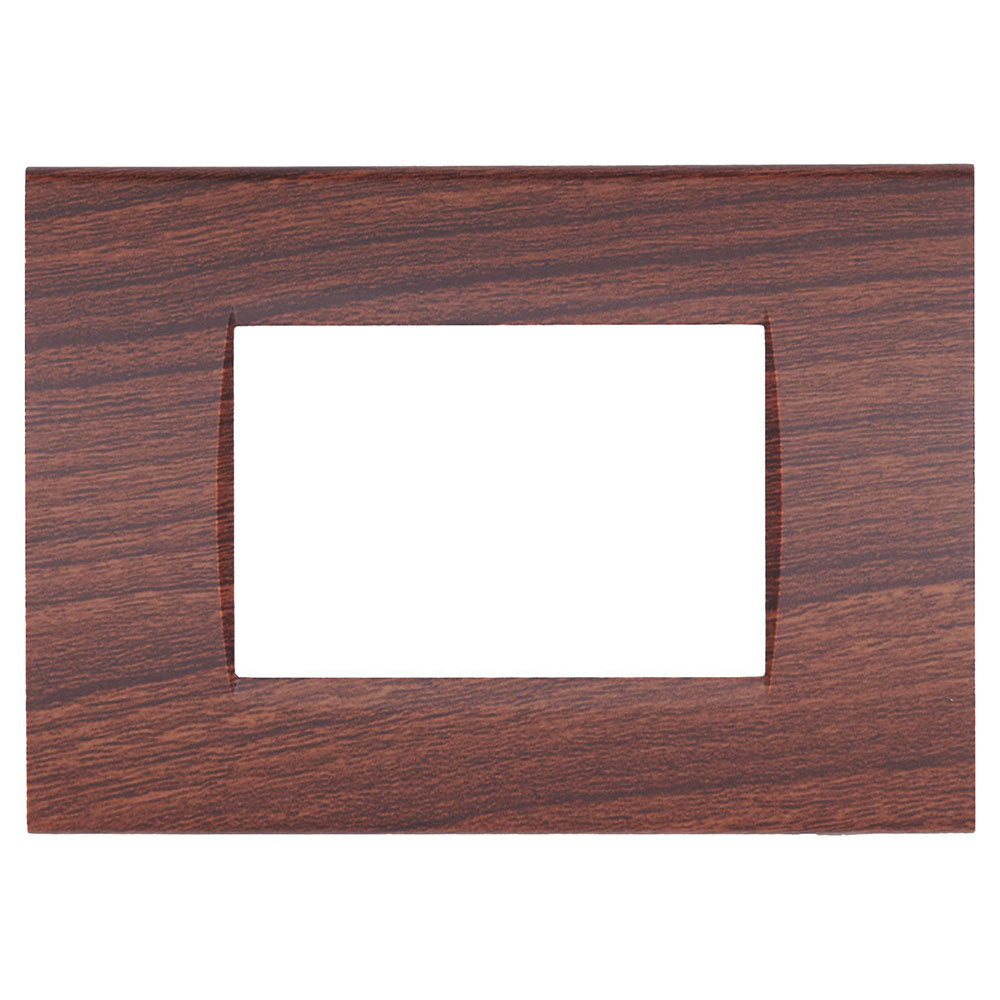 Placchetta noce da 3 a 7 posti compatibile living light cassetta 503 - ambraled