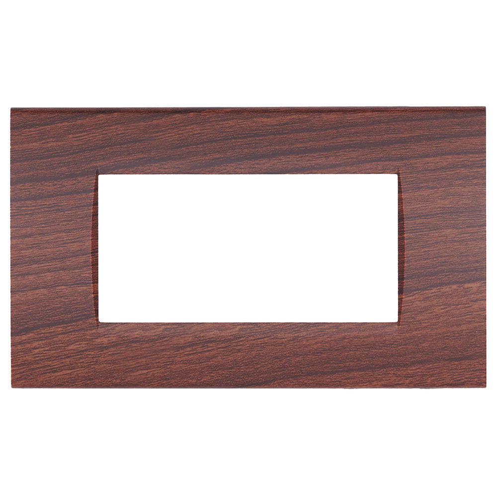 Placchetta noce da 3 a 7 posti compatibile living light cassetta 503 - ambraled