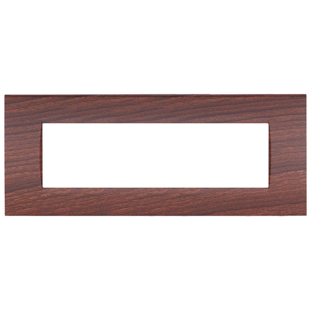 Placchetta noce da 3 a 7 posti compatibile living light cassetta 503 - ambraled