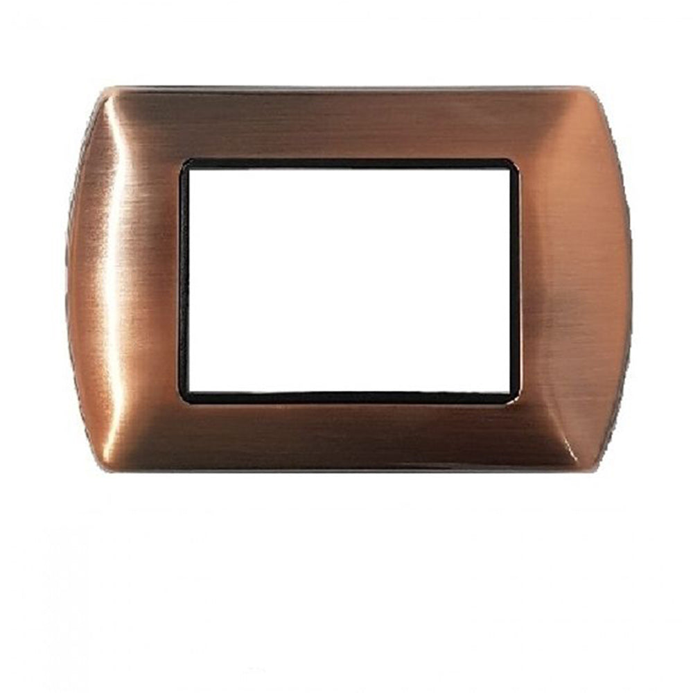 Placchetta rame 3-7 posti compatibile living international - ambraled