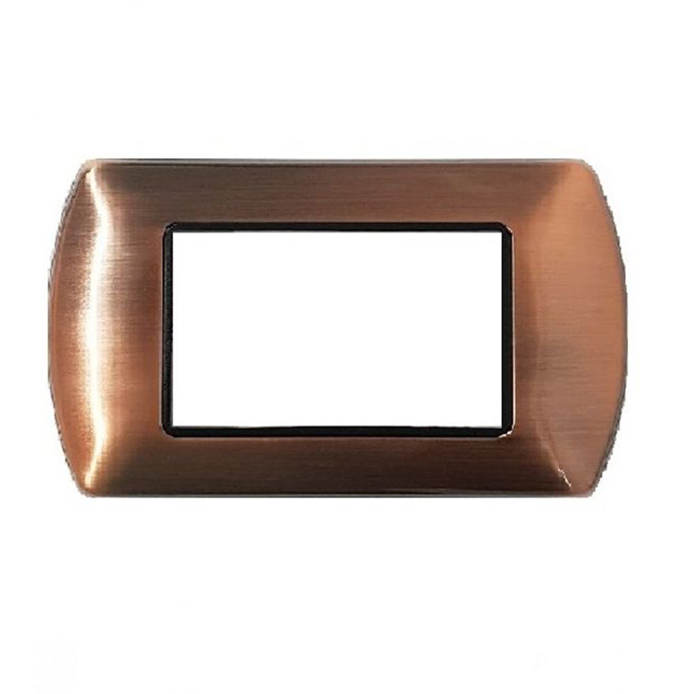 Placchetta rame 3-7 posti compatibile living international - ambraled