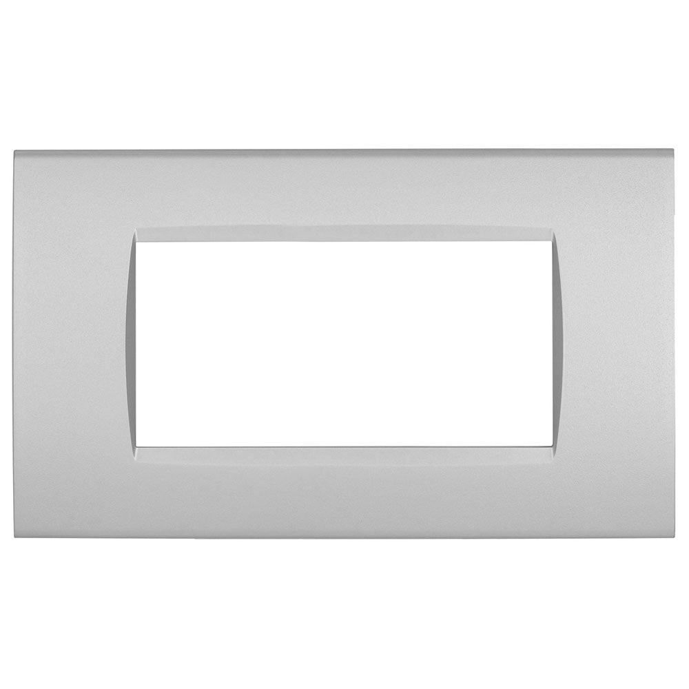 Placchetta silver da 3 a 7 posti compatibile living light cassetta 503 - ambraled