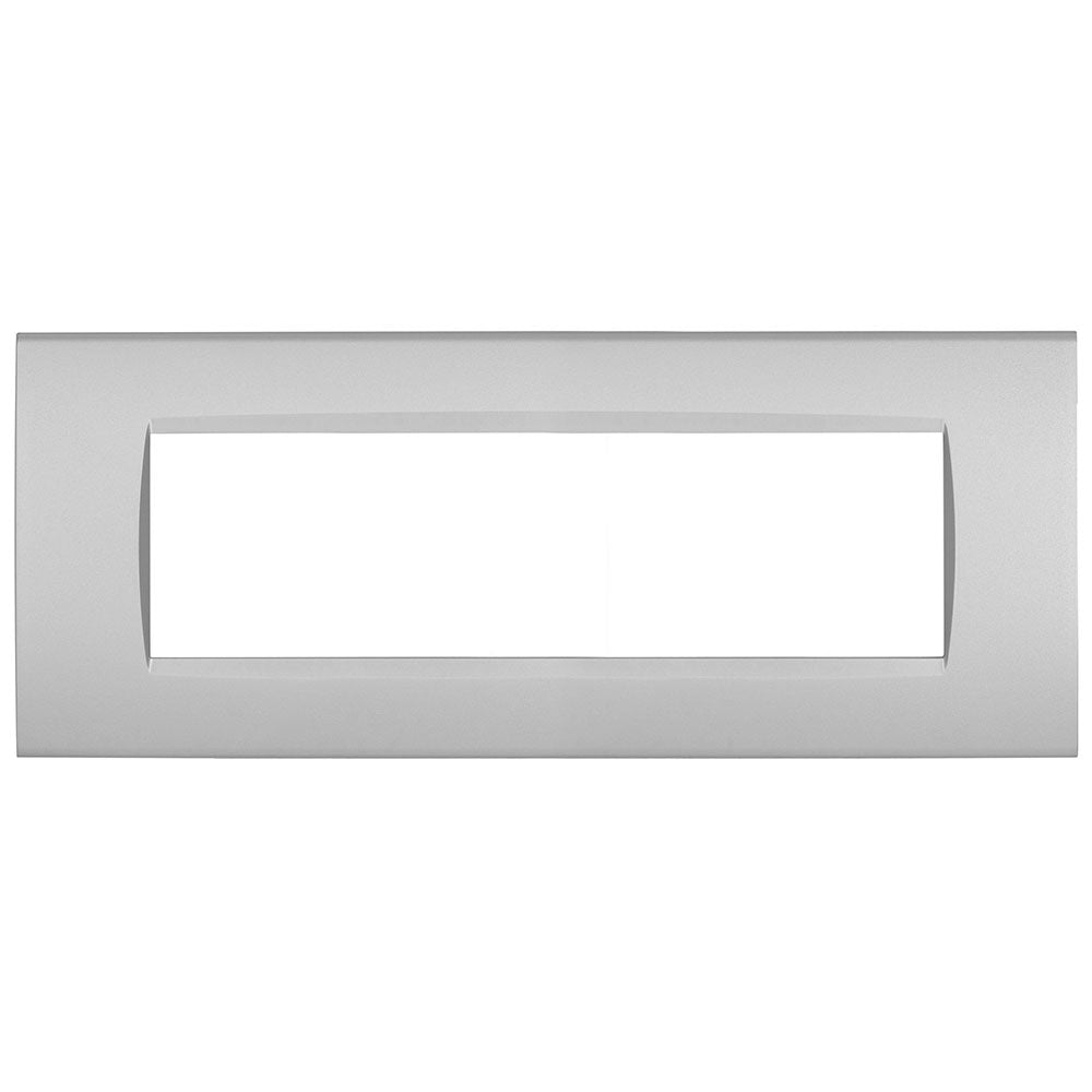 Placchetta silver da 3 a 7 posti compatibile living light cassetta 503 - ambraled