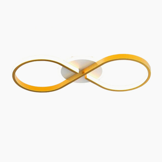 Plafoniera LED "Infinito Oro" 22W - Design applique con luce regolabile 6500K/4000K - ambraled