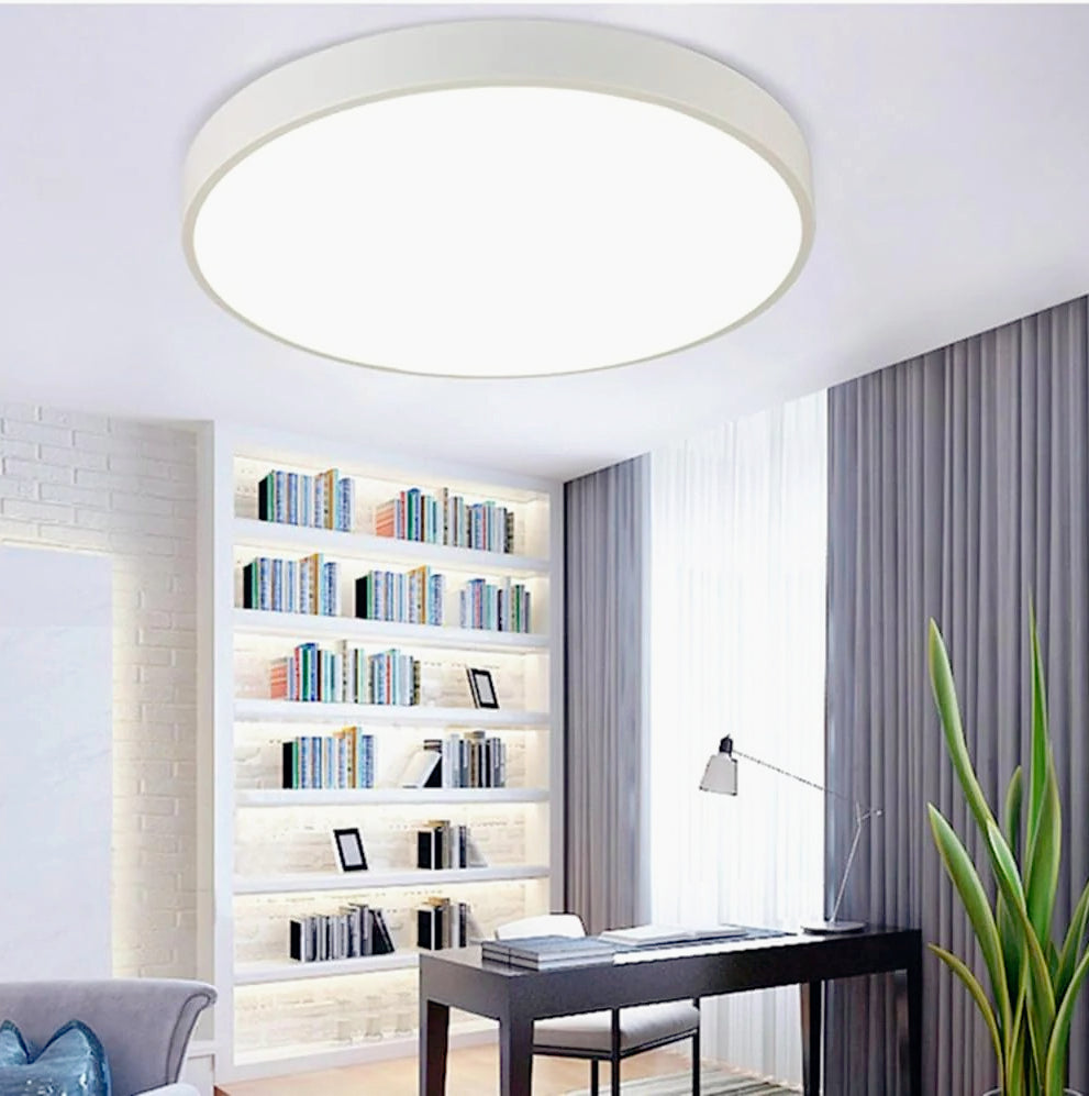 Plafoniera LED rotonda 70W - Lampada bianca con luce fredda (6500K) o naturale (4000K) - ambraled