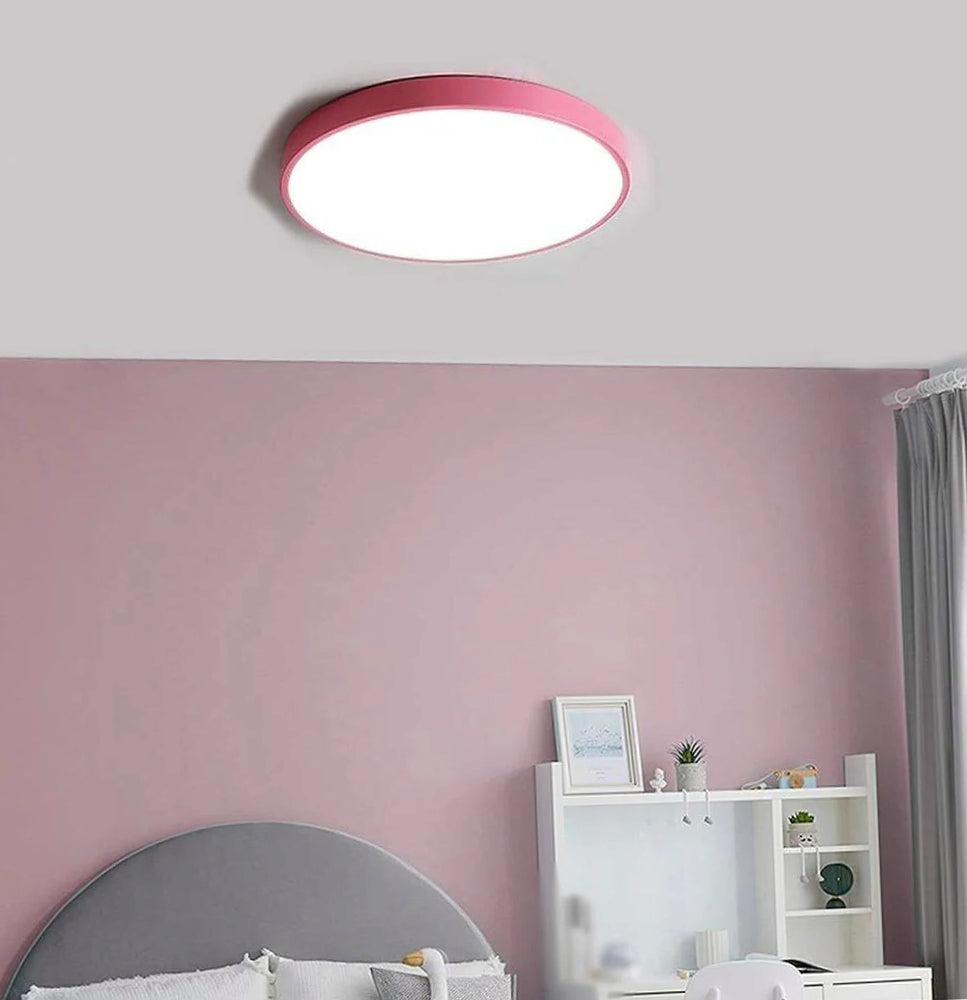 Plafoniera LED rotonda 70W - Luce rosa con opzioni fredda o naturale - ambraled