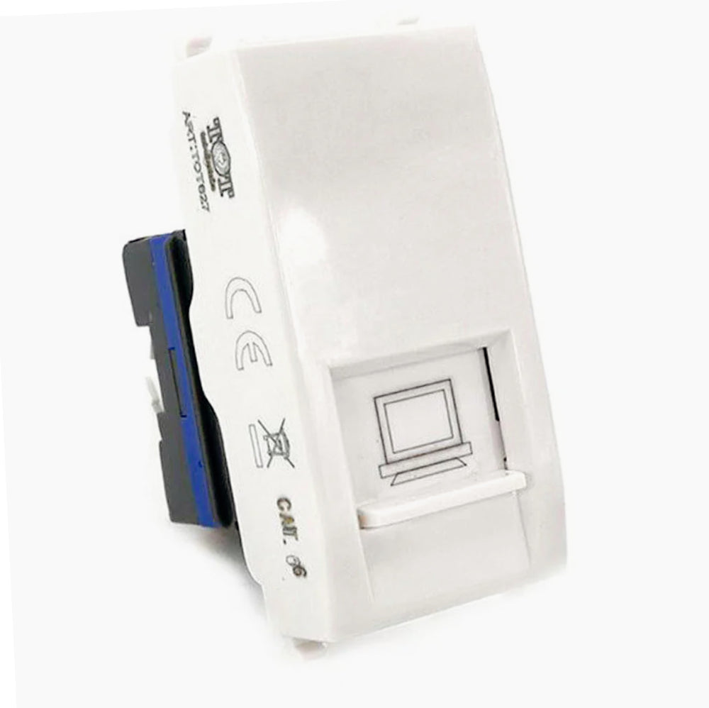 Presa di rete LAN RJ45 8P8C Cat5 – Compatibile con Vimar Plana - ambraled