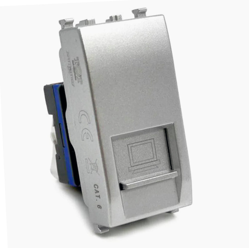 Presa di rete LAN RJ45 8P8C Cat5 – Compatibile con Vimar Plana - ambraled