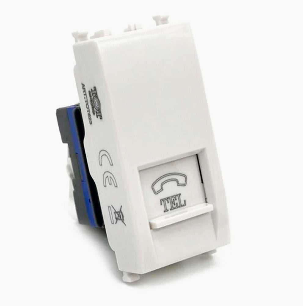 Presa telefonica RJ11 – Compatibile con Vimar Plana (presa telefono) - ambraled