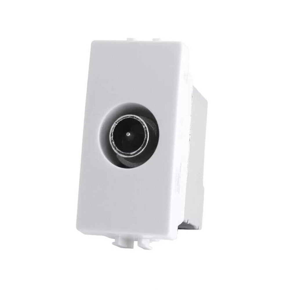 Presa TV passante maschio – Compatibile con Vimar Plana
