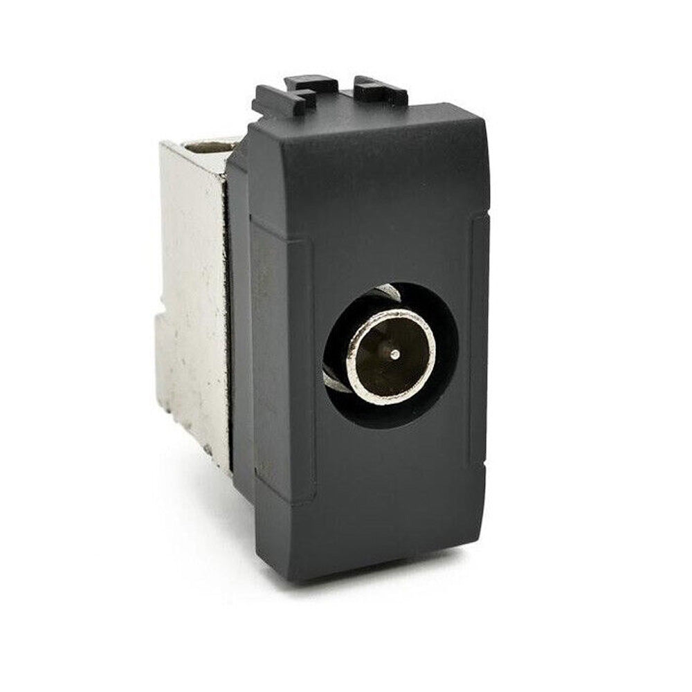Presa TV passante maschio – Compatibile con Vimar Plana
