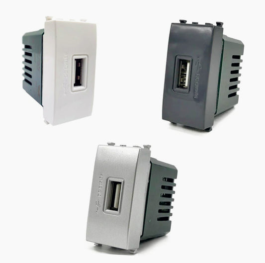 Presa USB compatibile con Vimar Plana 5V