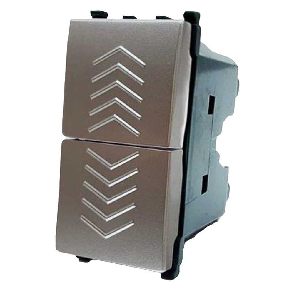 Pulsante saliscendi doppio 1P 10A 220V – compatibile Vimar plana - ambraled