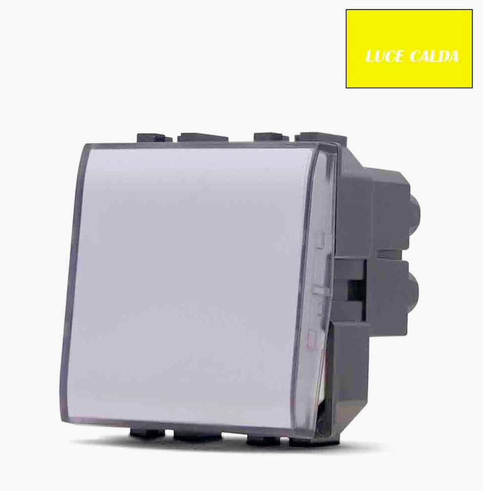 Luce notturna 2W – Vimar piana ON/OFF - ambraled