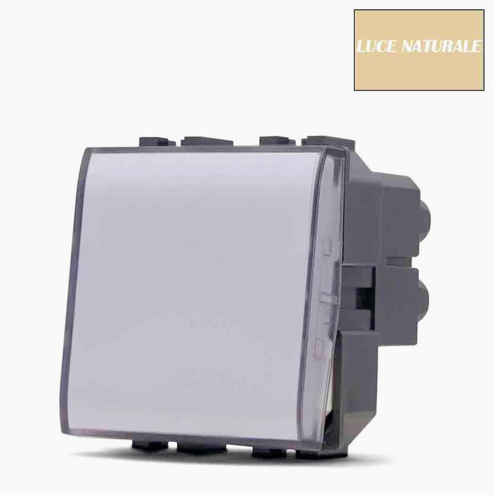 Luce notturna 2W – Vimar piana ON/OFF - ambraled