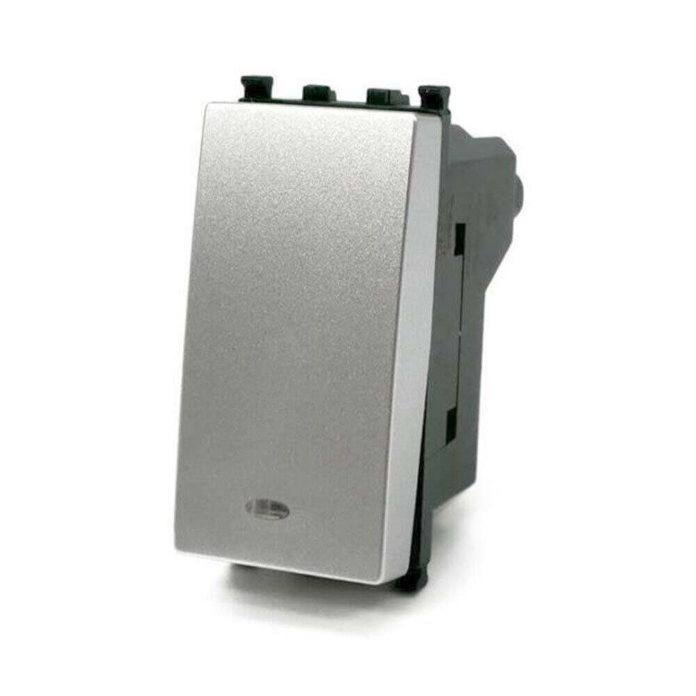 Pulsante unipolare 10A 250V con relè – Compatibile con Vimar piano