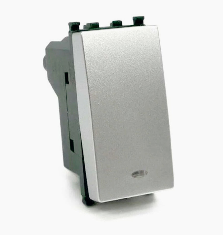 Pulsante unipolare 10A 250V con relè – Compatibile con Vimar piano