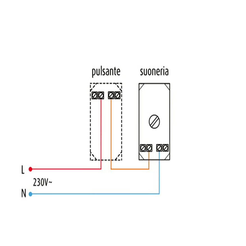 Suoneria per campanello compatibile con vimar plana 6A 220V - ambraled