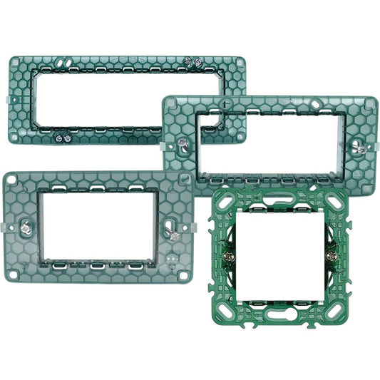 Supporto 2 3 4 7 posti compatibile con vimar plana - ambraled