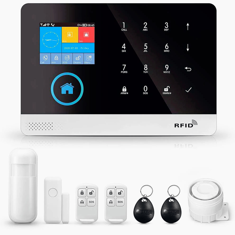 Sistema allarme sicurezza GSM wireless con app e notifiche SMS - ambraled