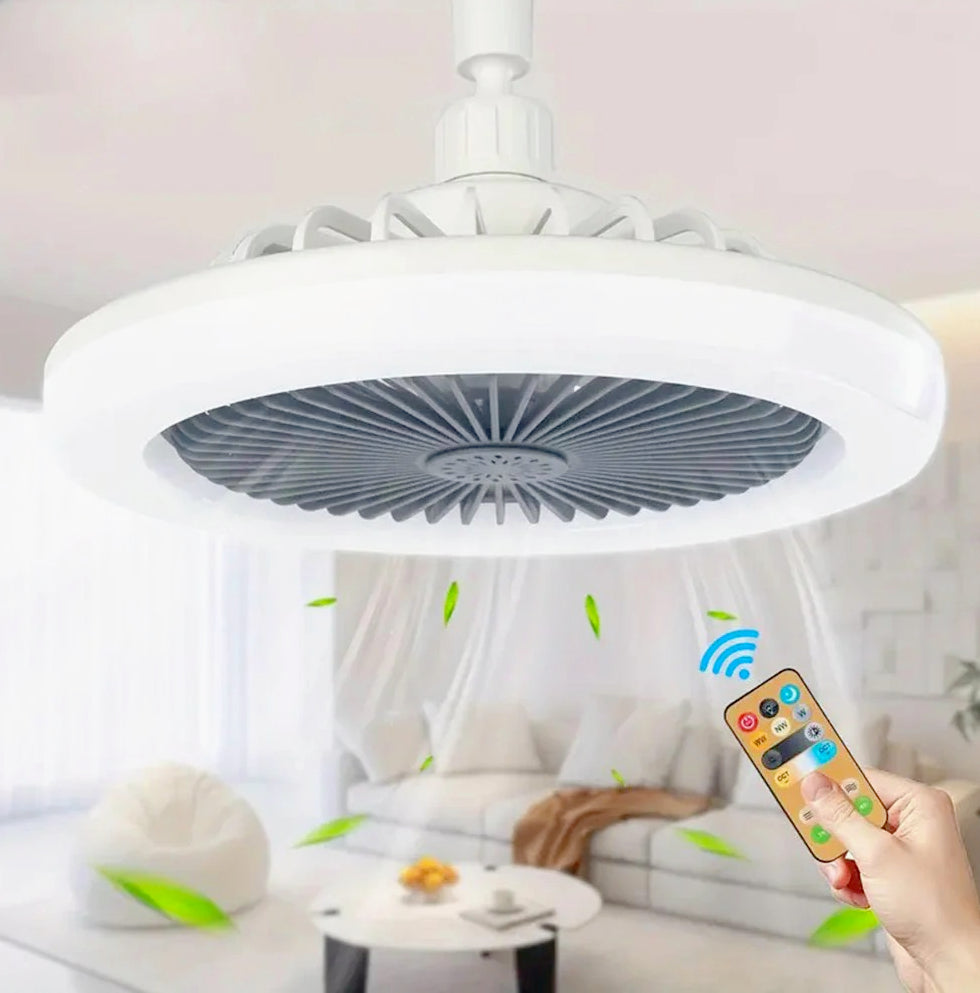 Lampadina LED 36W dimmerabile 3 colori luce con ventilatore integrato – Base E27 - ambraled