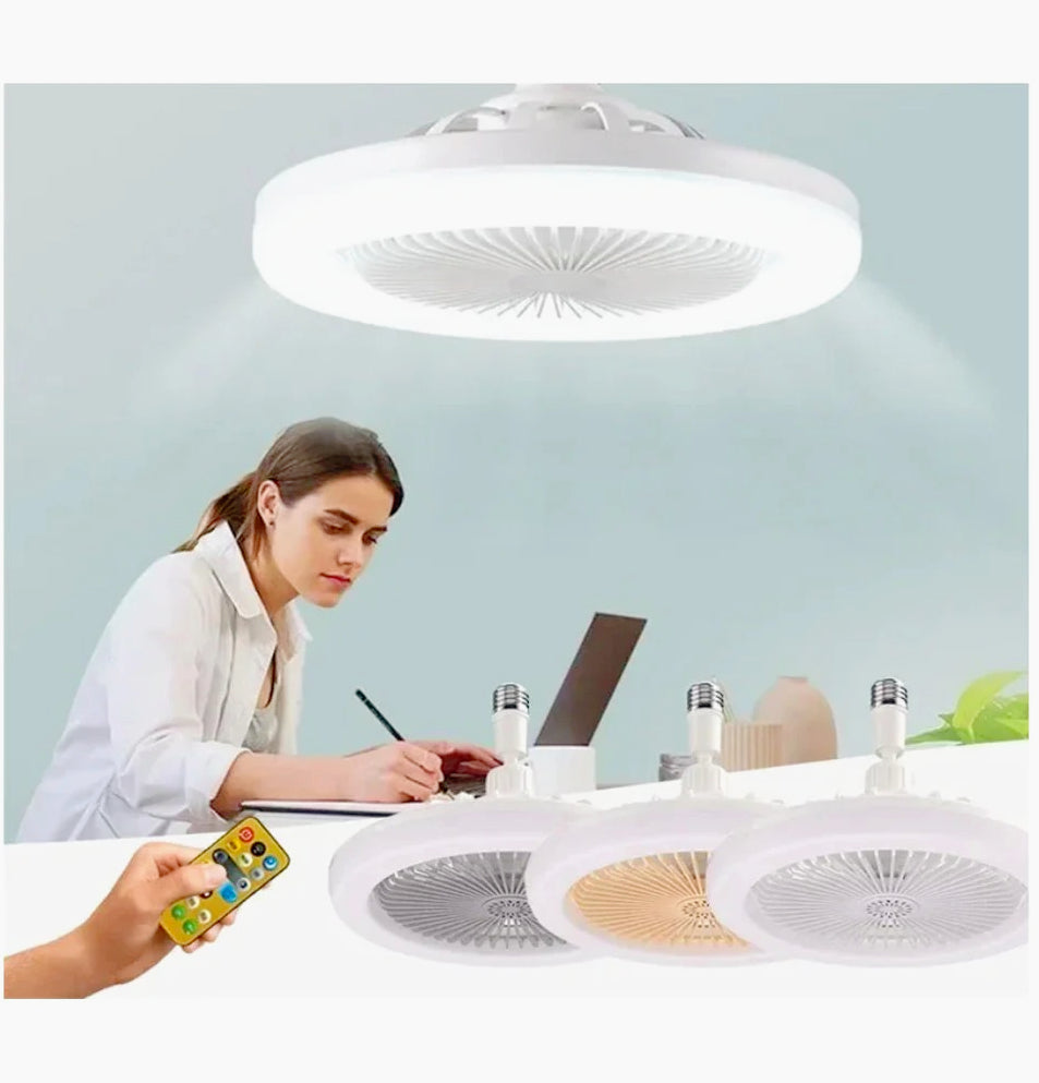 Lampadina LED 36W dimmerabile 3 colori luce con ventilatore integrato – Base E27 - ambraled