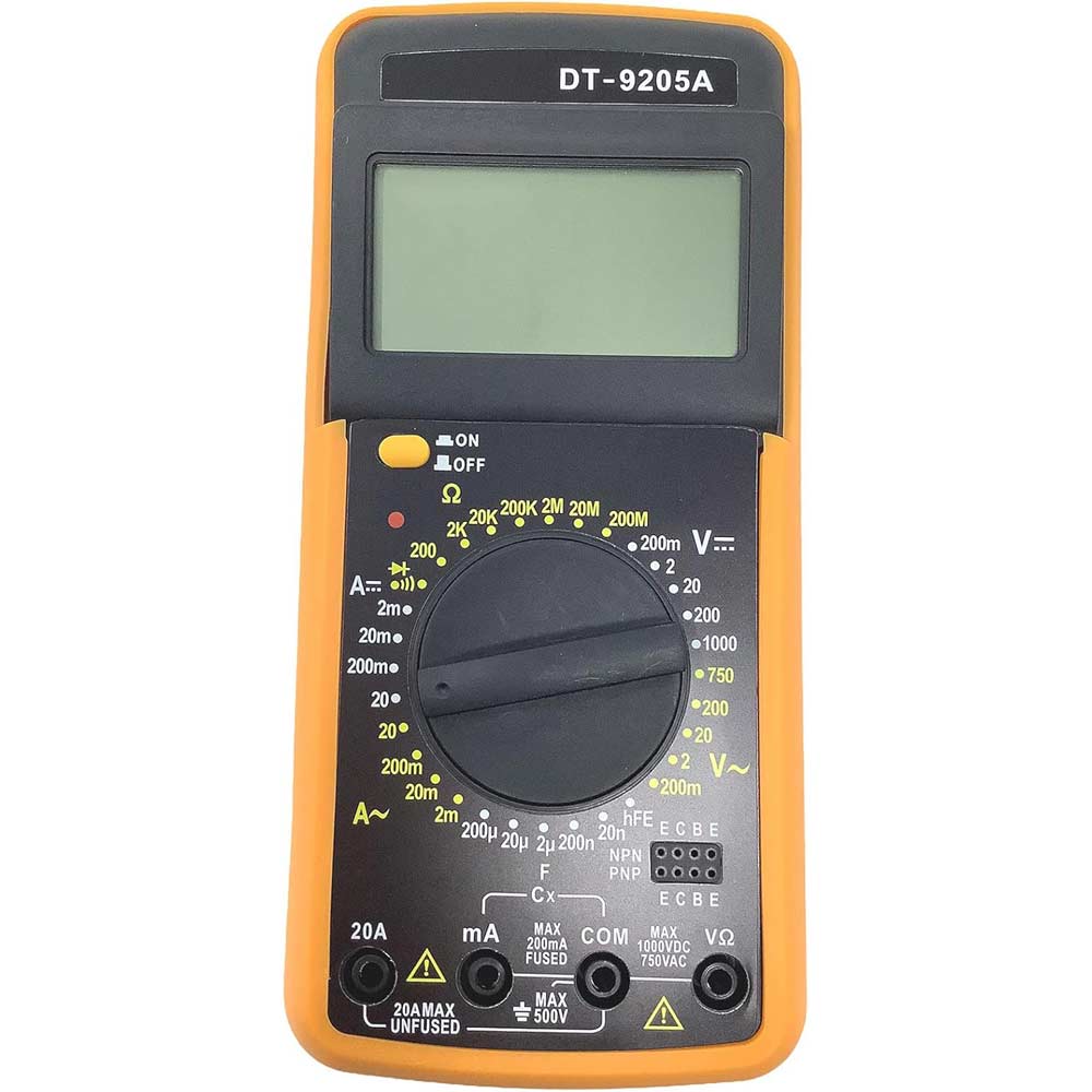 Multimetro digitale tester puntali display LCD misuratore corrente - ambraled