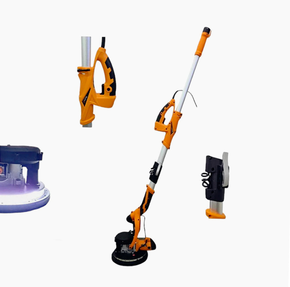 Levigatrice a giraffa 800W con LED – Manico estensibile, disco Ø 225 mm - ambraled