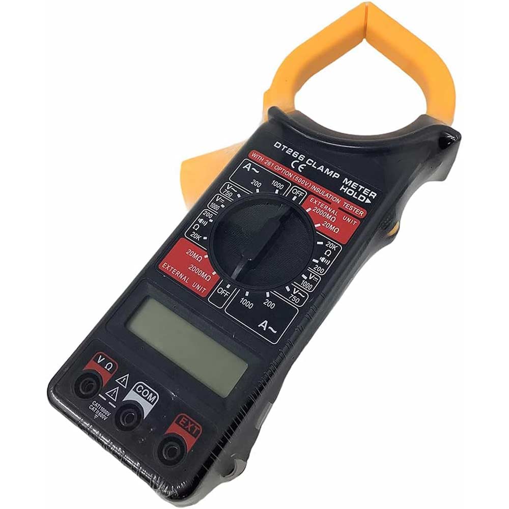 Pinza amperometrica digitale puntali display lcd rilevatore corrente - ambraled