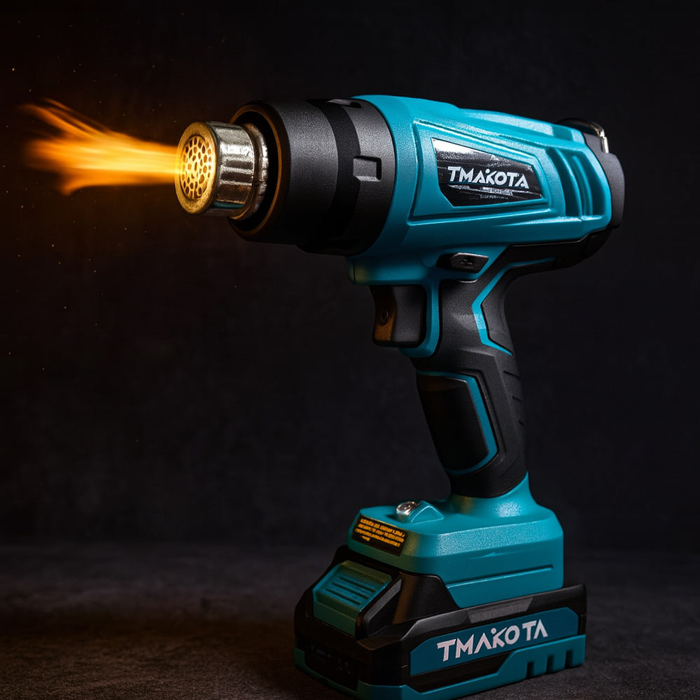 Pistola termica aria calda doppia batteria 48V con display - ambraled