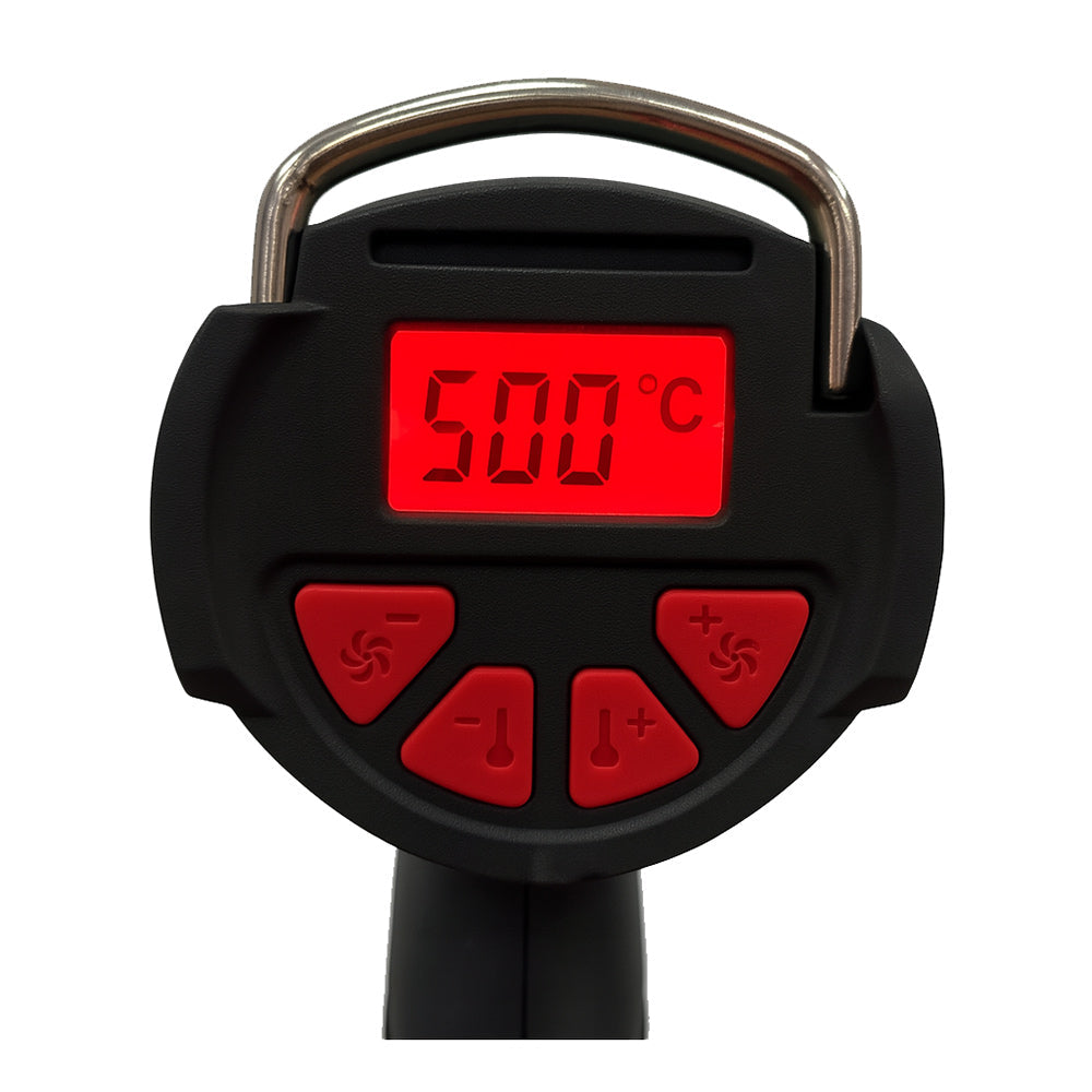 Pistola termica aria calda doppia batteria 48V con display - ambraled