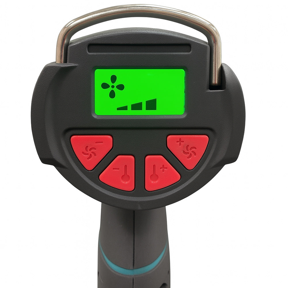 Pistola termica aria calda doppia batteria 48V con display - ambraled