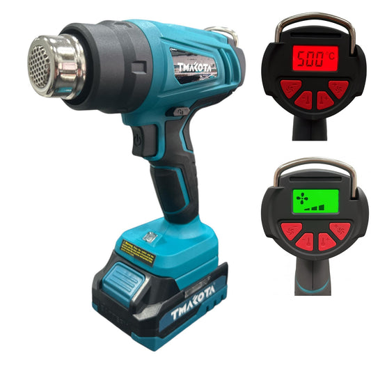 Pistola termica aria calda doppia batteria 48V con display - ambraled