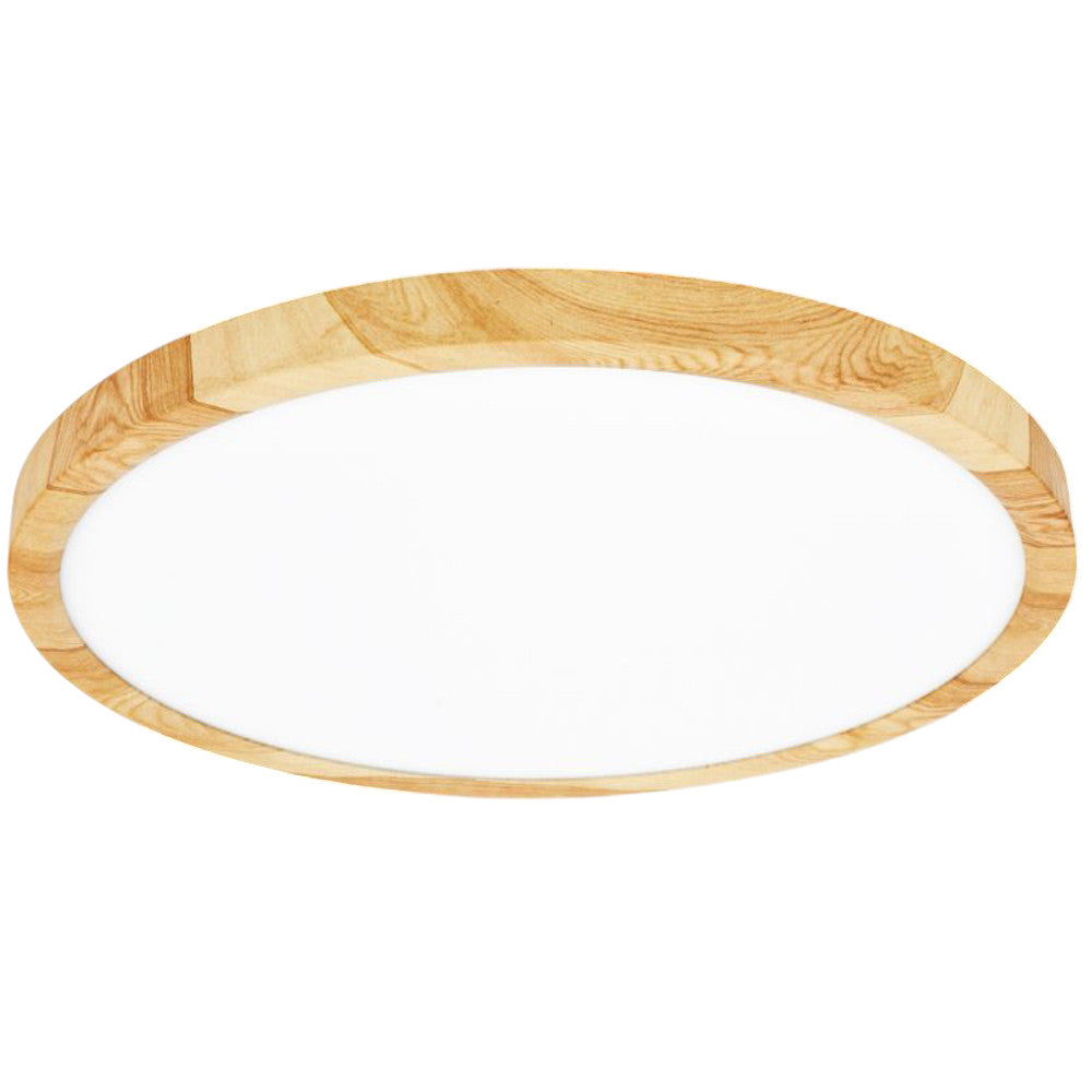 Plafoniera led ultra slim 18 24 36 45 watt tecnologia CCT colore legno - ambraled