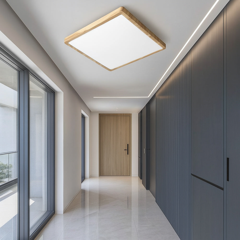 Plafoniera led slim quadrata 45 watt tecnologia CCT da 6500 a 2700k - ambraled