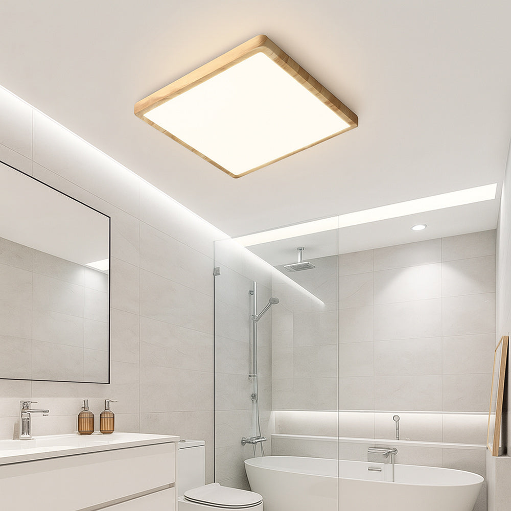 Plafoniera led slim quadrata 45 watt tecnologia CCT da 6500 a 2700k - ambraled